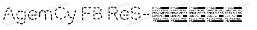 AgenCy FB ReS字体转换